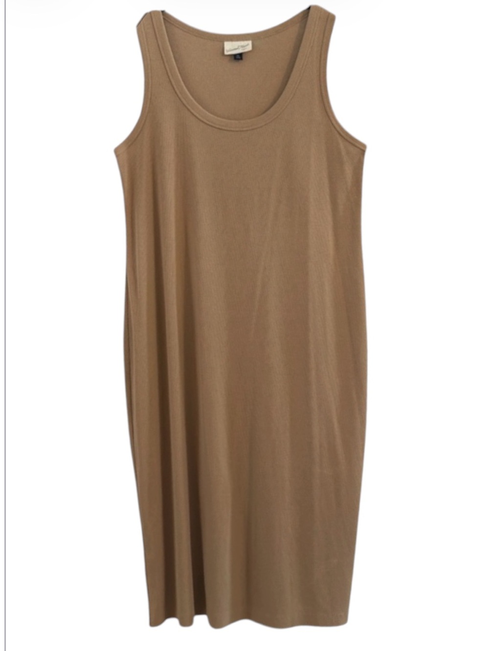 Universal Thread Latte Ribbed Sleeveless Midi Stretch Dress XL